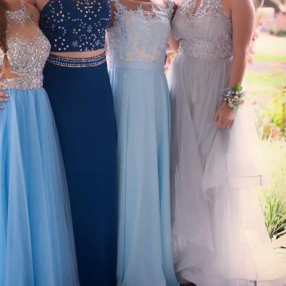 Light Blue Prom Dress - Picture 1 of 2